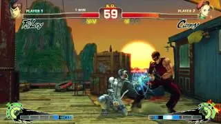 SSFIV AE 2012 Practice Session 2: Gilchrestius [Fei Long] vs Andrew [Cammy] Round 2