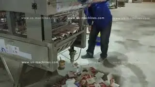 Automatic tofu bean curd tray box film heat sealing machine tofu pod sealer line