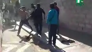 microbuseros se baten a golpes