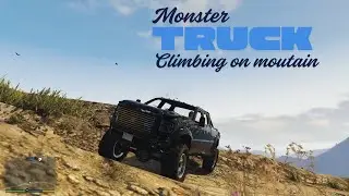 🔥Climbing Mountain on Monster Truck🔥 || #gta5 #gamingvideos #gaming #shorts #trending #viral #videos