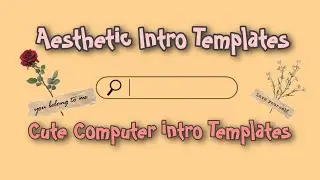 Aesthetic Computer Intro Template | Minimalist Intro | Beige Intro ♡