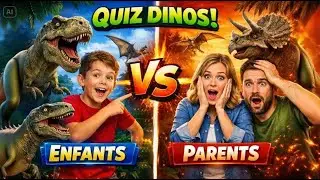 🦕 QUIZ DINOSAURES EN FAMILLE | Jeu &eacute;ducatif enfants