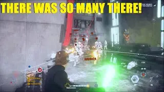 Star Wars Battlefront 2 - Luke ran into the whole team up those stairs!