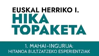 Euskal Herriko I. Hika Topaketa ~ 1. Mahai-ingurua: Hitanoa bultzatzeko esperientzia batzuk