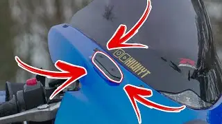 Best MOD I did on my bike so far! How to install Mirror block off plates and remove mirrors!