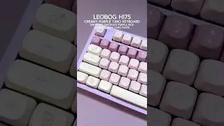 Creamy Purple Taro Keyboard | Leobog Hi75 &bull; Invokeys Purple Rice switches