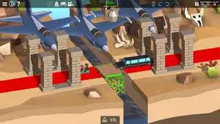 Granny Limo, Mountains, White crates? Oh my, it's my Custom Made Polybridge 2 levels