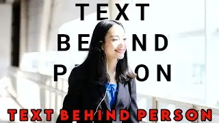 How to Add Running Text Behind person | Kinemaster Text Behind Person Tutorial