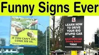 Funny Signs Ever Spotted on the Road – Senior-Approved Laughs || Happy Panda