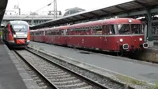 Schienenbus VT 98 ( 4teilig ) Pendelfahrten im Hauptbahnhof Kassel