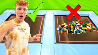 KIES NIET DE VERKEERDE MYSTERY TRAMPOLINE CHALLENGE! **DIT WIL JE NIET**
