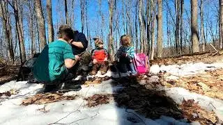 Family Spring Hike, Northern Mi