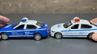 1/32 Scale Diecast NYC Police Cars (2-Pack) with Identical Features: Unboxing and Full Review #cars 