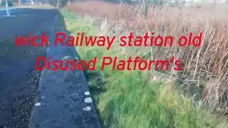 Wick railway station disused platforms