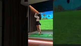 스크린골프 드라이버 티샷 비거리 238m (Screen Golf Driver Tee Shot Distance 238m)
