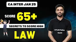 SCORE 65+ in LAW | CA INTER JAN 25