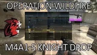 [CS:GO] Operation Wildfire Drop - M4A1-S KNIGHT SKIN DROP AND SHOWCASE