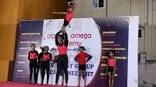 pragnya yoga academy demonstrated yogasanas at thiruvekadu alpha & omega academy