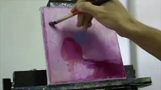 забавная картина маслом размер 20*20cm.
