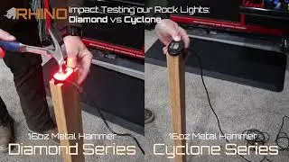 Impact Hammer Test of our Diamond Series Rock lights vs China manufactured rock lights.