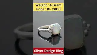 Opal Silver Design ring with Price | #jewellerycollection #viral #youtubeshorts #silverring