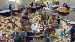 Traditional Afghanistan marriage ceremony | Afghanistan village Lifestyle | mega Cooking food 😮