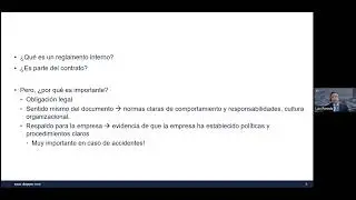 Charla «La importancia del Reglamento Interno de Orden, Higiene y Seguridad en sus empresas»