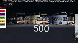 Riding Bus Service 500 MAN A22 E5 SMB1306Y