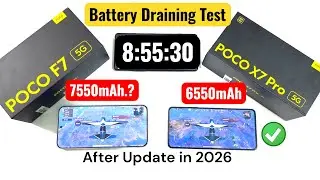 POCO F7 vs POCO X7 PRO Battery Draining Test Shocking Results 🔥🔥🔥 #pocof7 #pocox7pro 