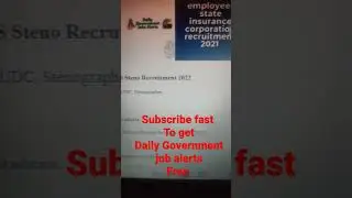 employee state insurance corporation recruitment 2021 | esic udc recruitment 2021