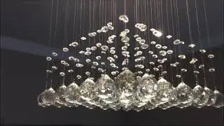 Saint Mossi K9 Crystal Rain Drop Chandelier Modern & Contemporary Ceiling Pendant Light H22  Reviews