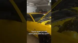 Project Car Problems&hellip; Dad Life Edition 👶 #mustanggt #dadlife #fordperformance #babydriver #shorts