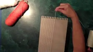 Weaving Part 1- Dressing a Cardboard Loom