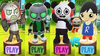 Tag with Track Star Ryan vs Combo Pandas - Who Is Faster? Run Gameplay