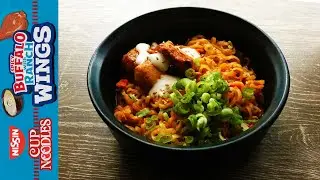 Nissin Cup Noodles Hot Wings Buffalo With Ranch Flavor – USA —  Instant Noodle Recipe Time — EP 2843