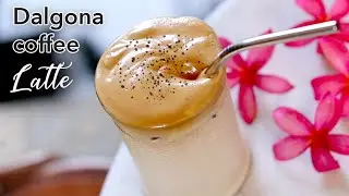 Dalgona Coffee Latte ASMR- less caffein #dalgonacaffelatte #dalgonacoffee #dalgonalatte