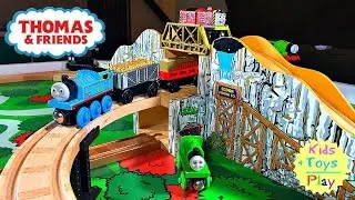 Thomas and Friends Surprise Box Wooden Play Table Gold Mine Playtime | Playing with Trains