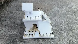 How to make match house fire at home