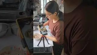 How I shoot my videos #shorts #shortvideo #behindthescenes #tripod #shoot #food #foodies#cookingvlog
