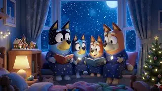 Bluey Family&rsquo;s ReadingTime🎄Cozy Sleep Piano Vibes for Relax & Calm ❄️ Deep Sleep Lullaby