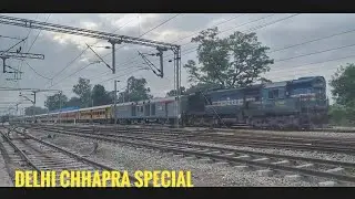 Delhi - Chhapra Special First Time in LHB Antyodaya Rake departing from Ballia with Gonda Alco!