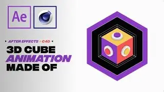 3D CUBE ANIMATION MADE OF | After Effects + CINEMA 4D