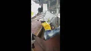 CHP 12 Bevelling I-Beams / Chaflanadora CHP-12 chaflanando vigas
