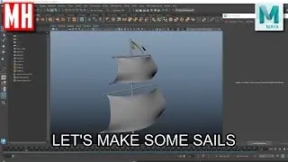 Maya tutorial : Let's create a Pirate ship SAIL simulation !