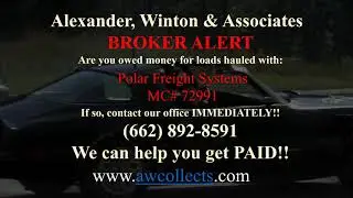 Broker Alert - Polar Freight Systems MC# 72991
