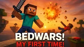 Playing bedwars on minecraft for first time part -1 #minecraft #bedwars #gameplay