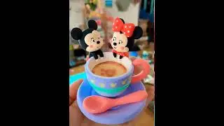 Clay art | How to make coffee mug with Mikki mouse | aries topaz music