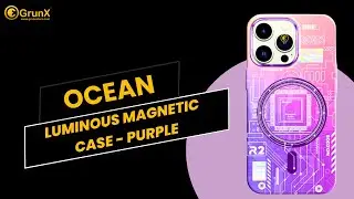 Ocean - Luminous Magnetic Case - Purple | GrunX