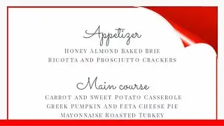 11 Christmas Menu Templates 🛋️