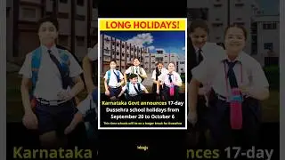 Karnataka Govt Declares 17-Day Dussehra Holidays for Schools!